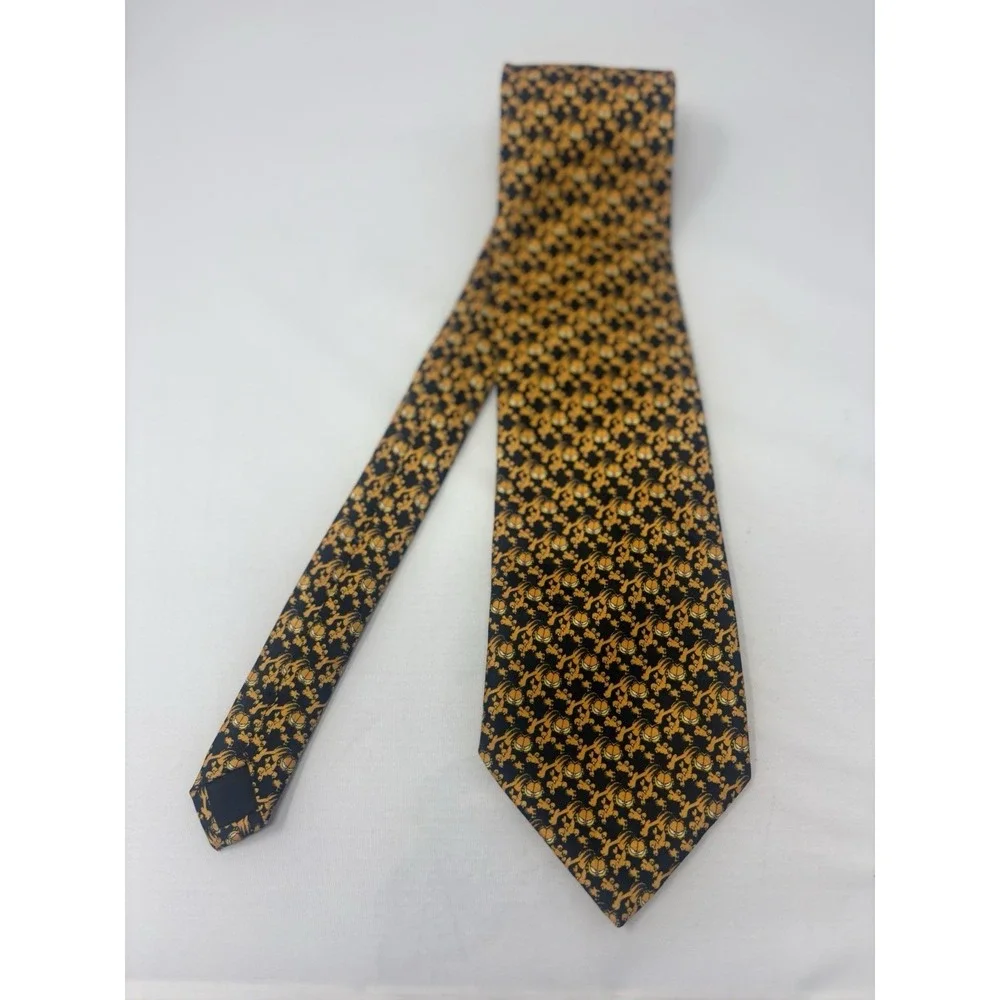 Vintage Garfield PAWS Addiction Novelty Tie Cartoon Cat Orange Black Neck Tie